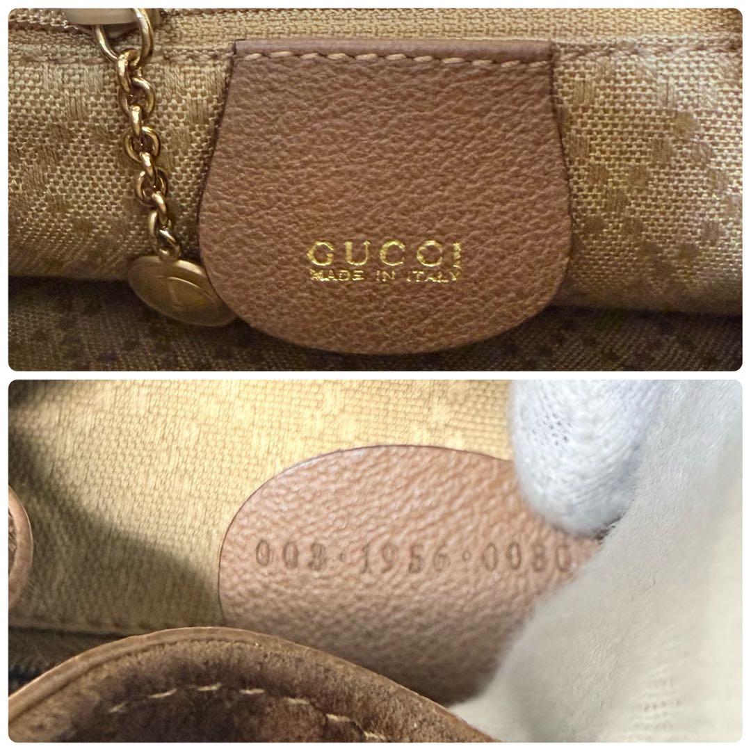 良品✨ GUCCI グッチ バンブー ミニ リュック スエード ブラウン