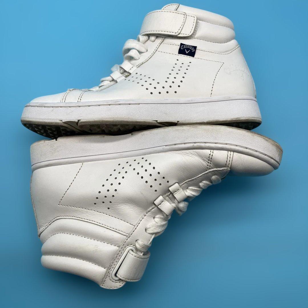 【美品】キャロウェイcallawayゴルフシューズハイカット22.5cm 石川遼