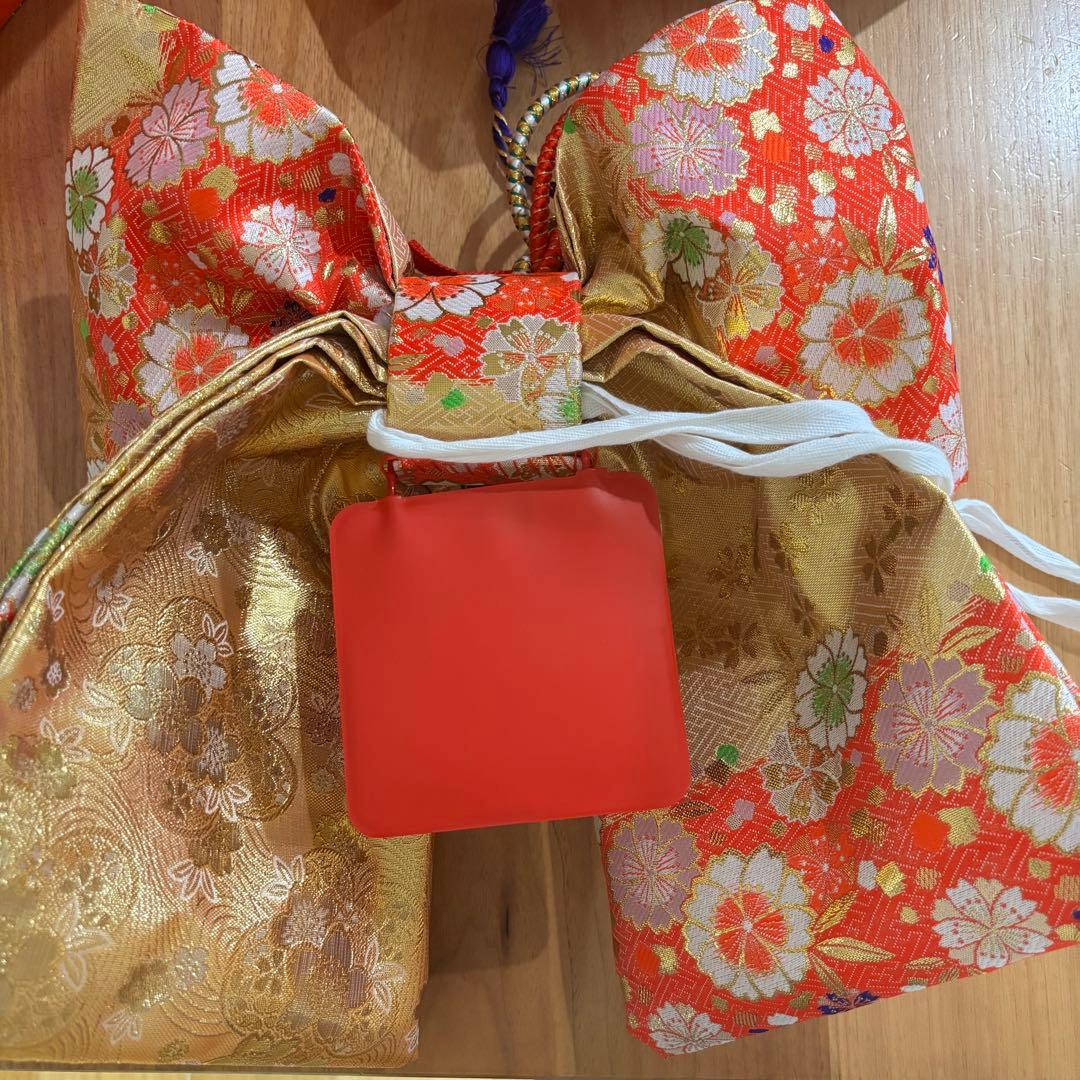 七五三　フルセット　7歳　着物　帯　小物セット　草履　バック 長襦袢付き