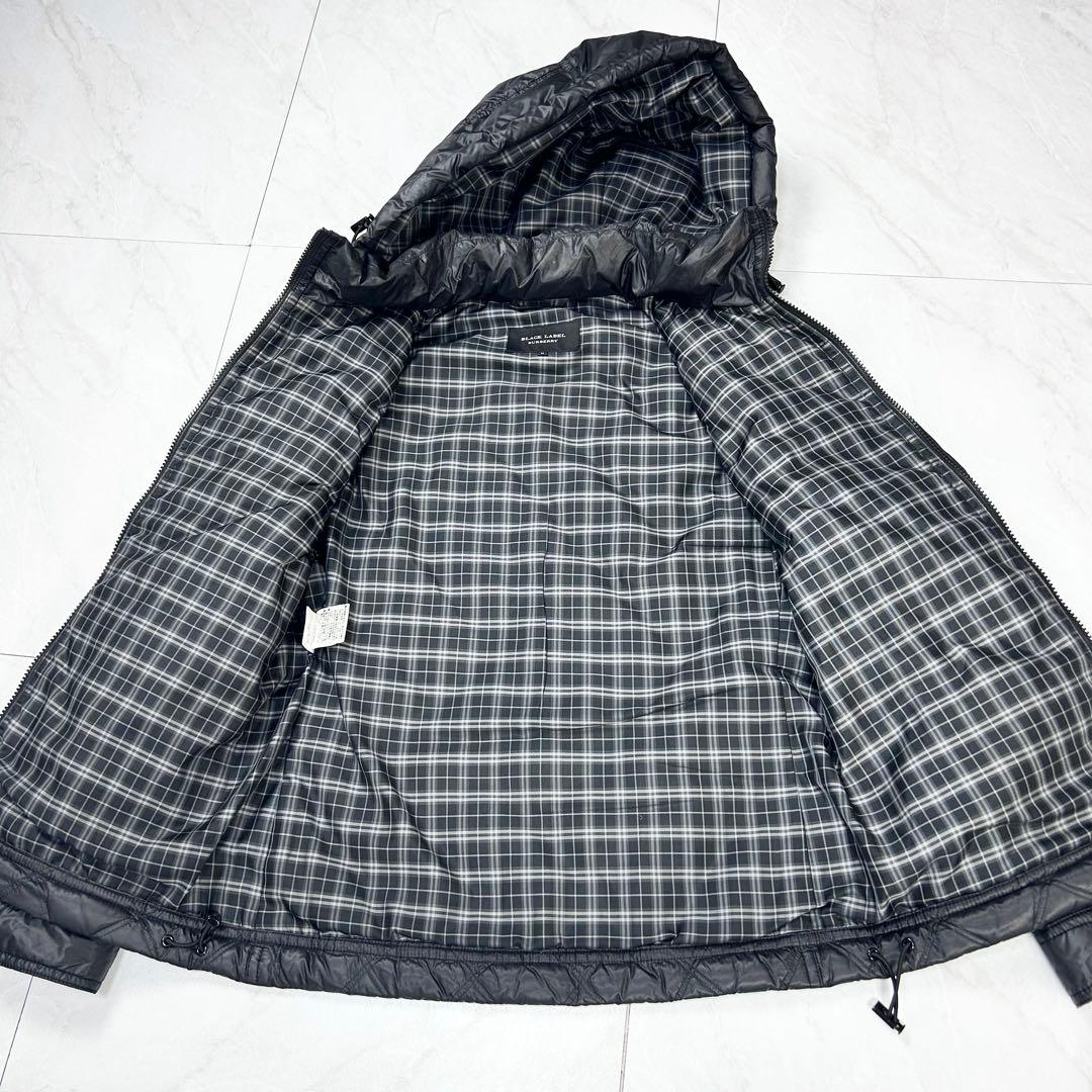 美品 バーバリーブラックレーベル キルティング ダウンジャケット 3way 黒