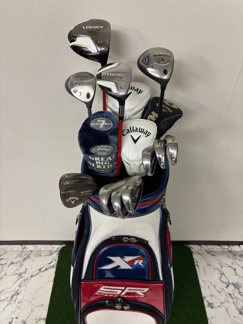 【美品】ALL Callawayゴルフクラブセット13本 高級キャディバッグ付き