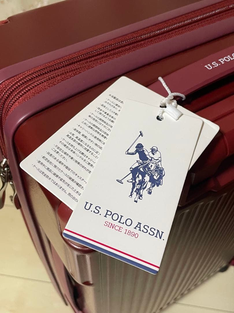 [未使用]U.S POLO ASSN キャリーケース 機内持ち込み可　カバー付