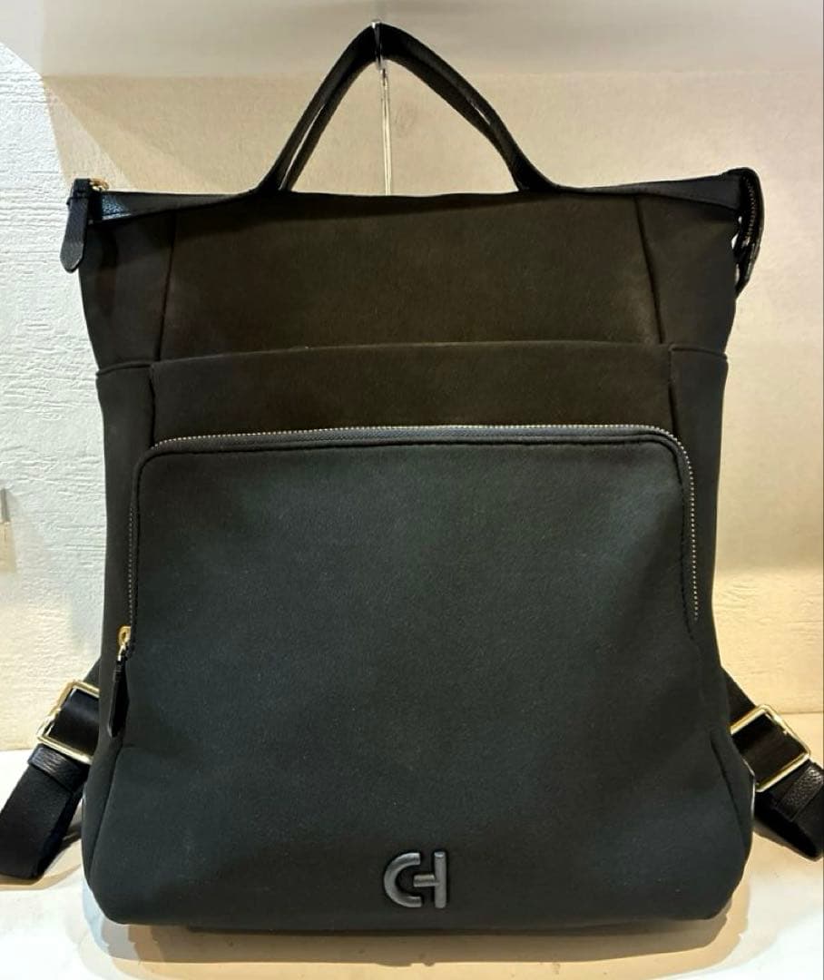 【美品】COLE HAAN グランド アンビション ネオプレン バックパック 黒