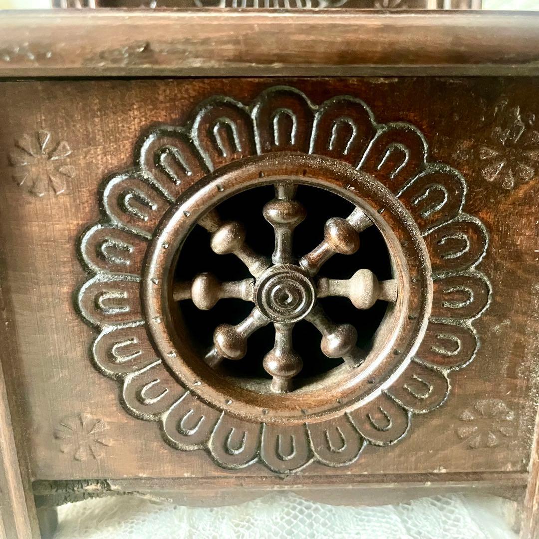 木製ドールチェア　ブルターニュ　ブルトン家具　収納付き　フランスアンティーク