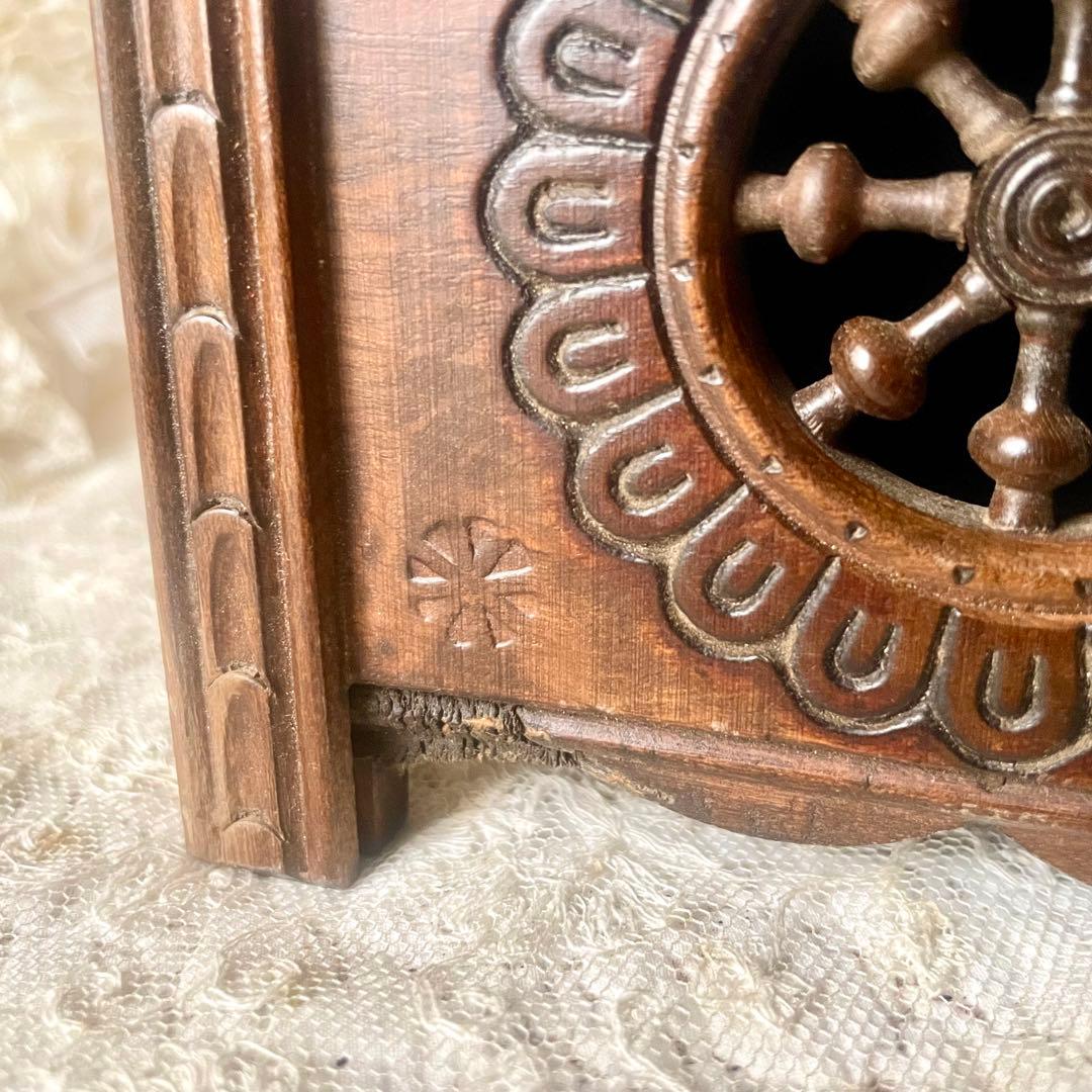 木製ドールチェア　ブルターニュ　ブルトン家具　収納付き　フランスアンティーク