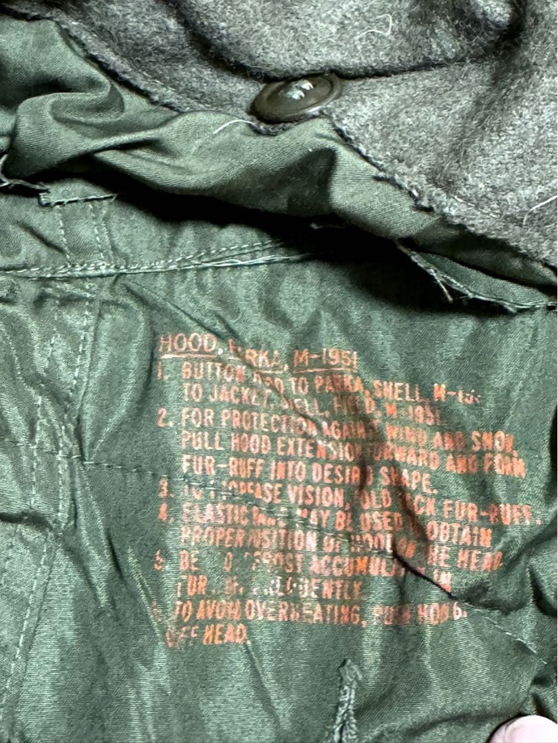 NOS DEADSTOCK M-51 PARKA シェルのみ