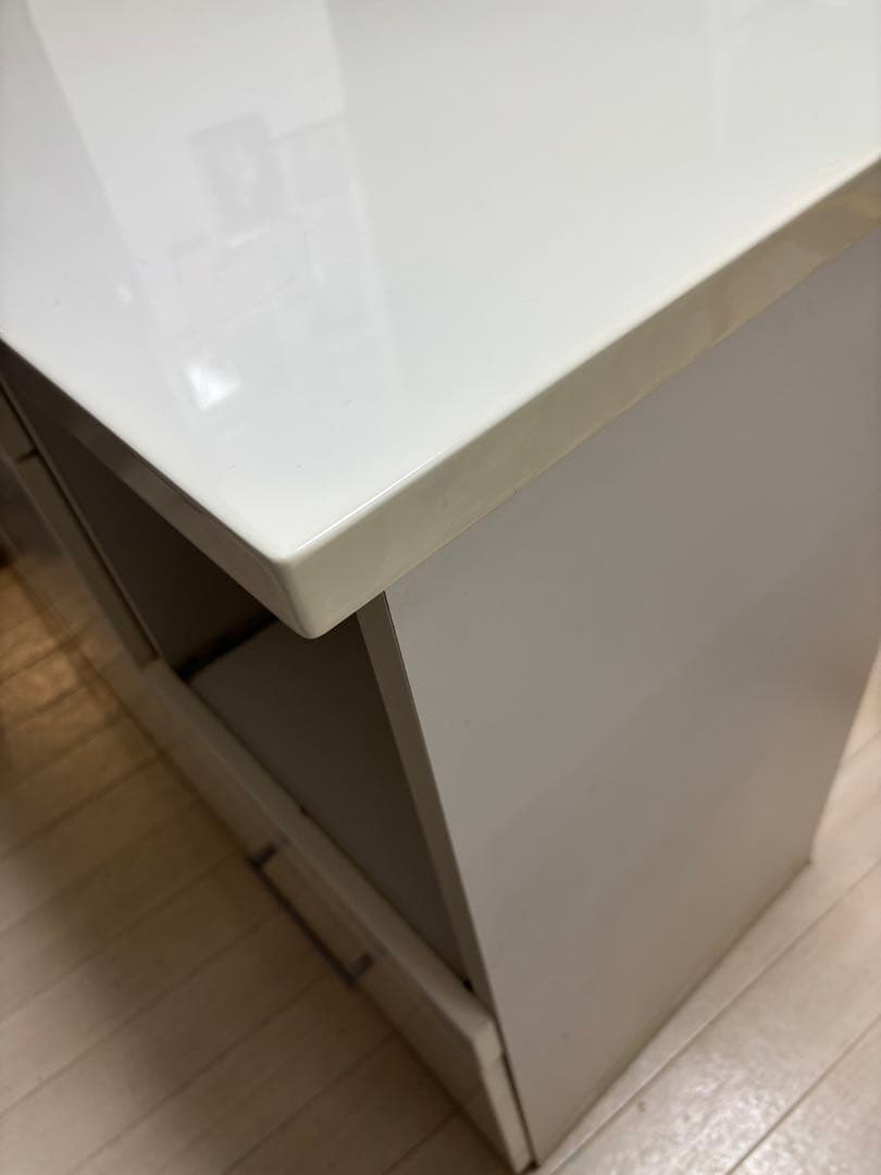 ホワイト　キッチンボード　キッチンカウンター　カップボード　値下げ❌