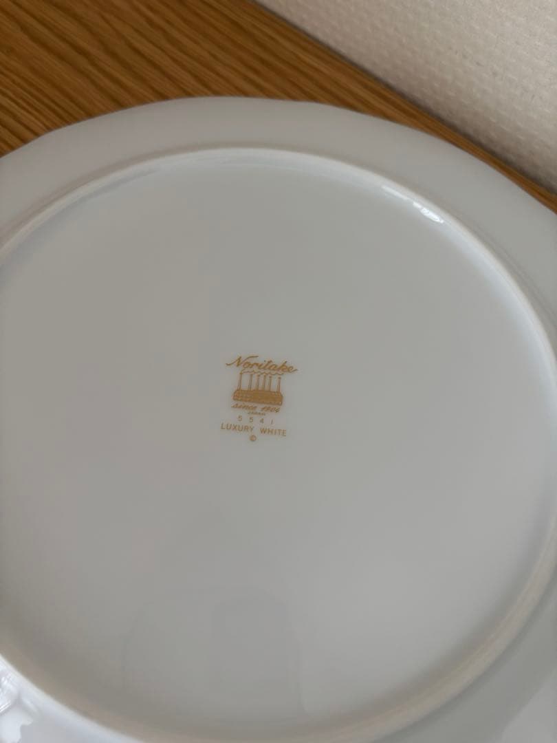 ノリタケダイヤモンドコレクションプレート大・小6客セットLUXURY WHITE