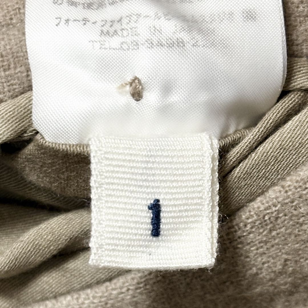 【美品】45R umii 908 ツイード コート ダブル ロゴ 上品 オフィス