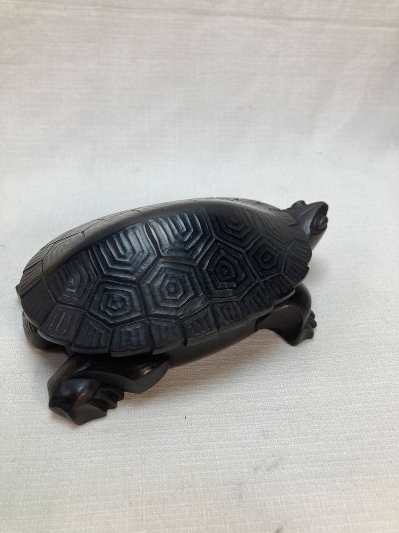 紅渓石硯　亀寿硯　二代相馬羊堂　亀デザインの硯　宮崎県延岡市