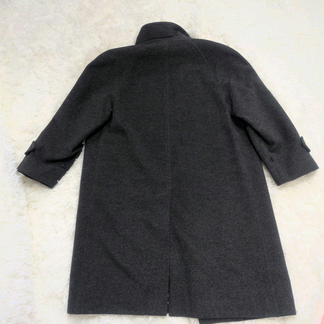 バーバリー　ステンカラーコート　カシミヤ混　ロング　メンズ　グレー　佐藤様