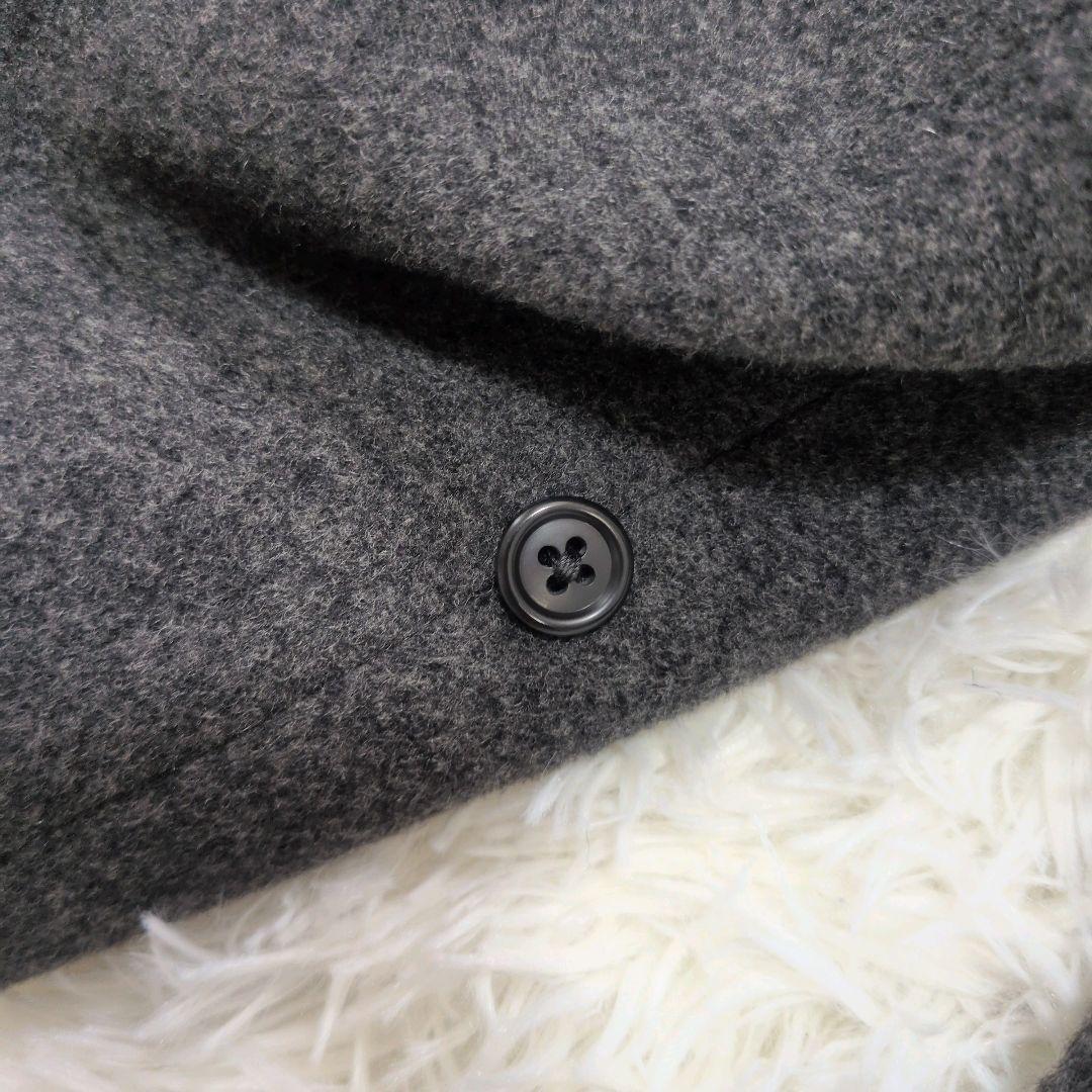 バーバリー　ステンカラーコート　カシミヤ混　ロング　メンズ　グレー　佐藤様