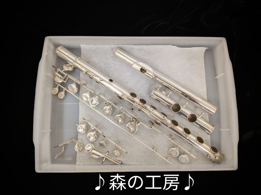 商談中【Sachi716】頭部管銀製　ヤマハフルート YFL311 Eメカ
