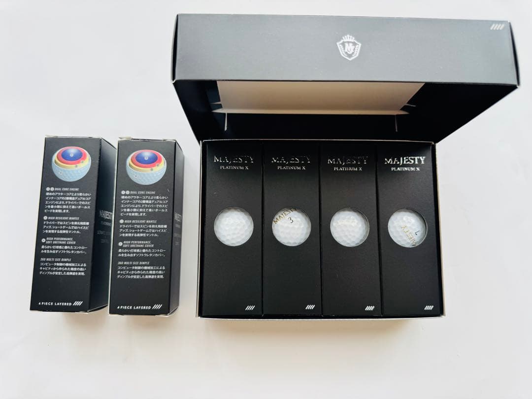 MAJESTY PLATINUM X ゴルフボール 18個入りセット