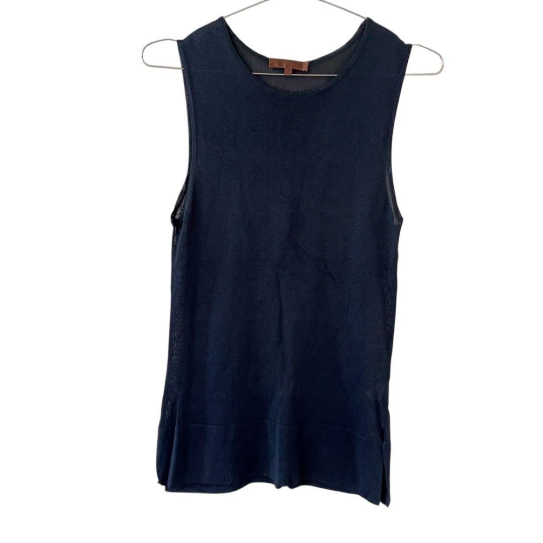 有能女子必須✨【LOEWE】ロエベ　シースルータンクトップビスコースブラックS