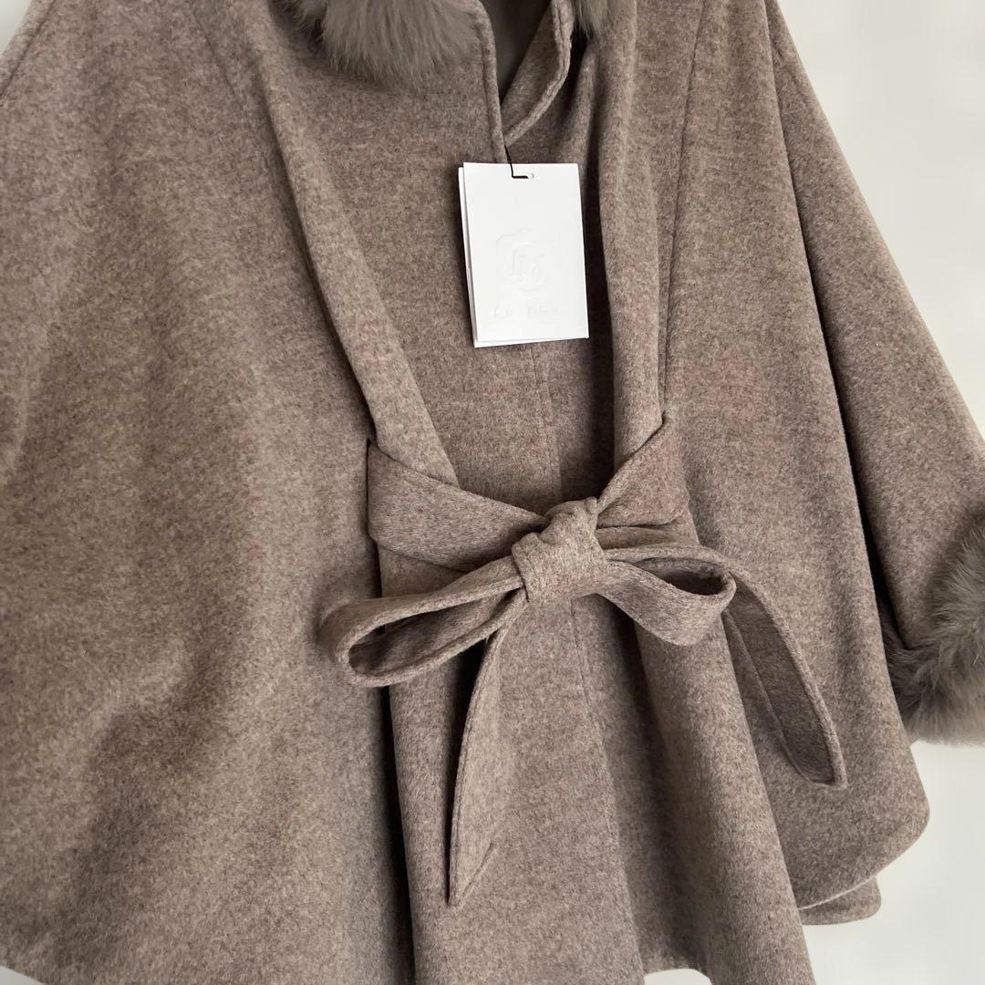 新品未使用✨【LA MODE】ラモード　ポンチョコート　ウールコート　L〜XL