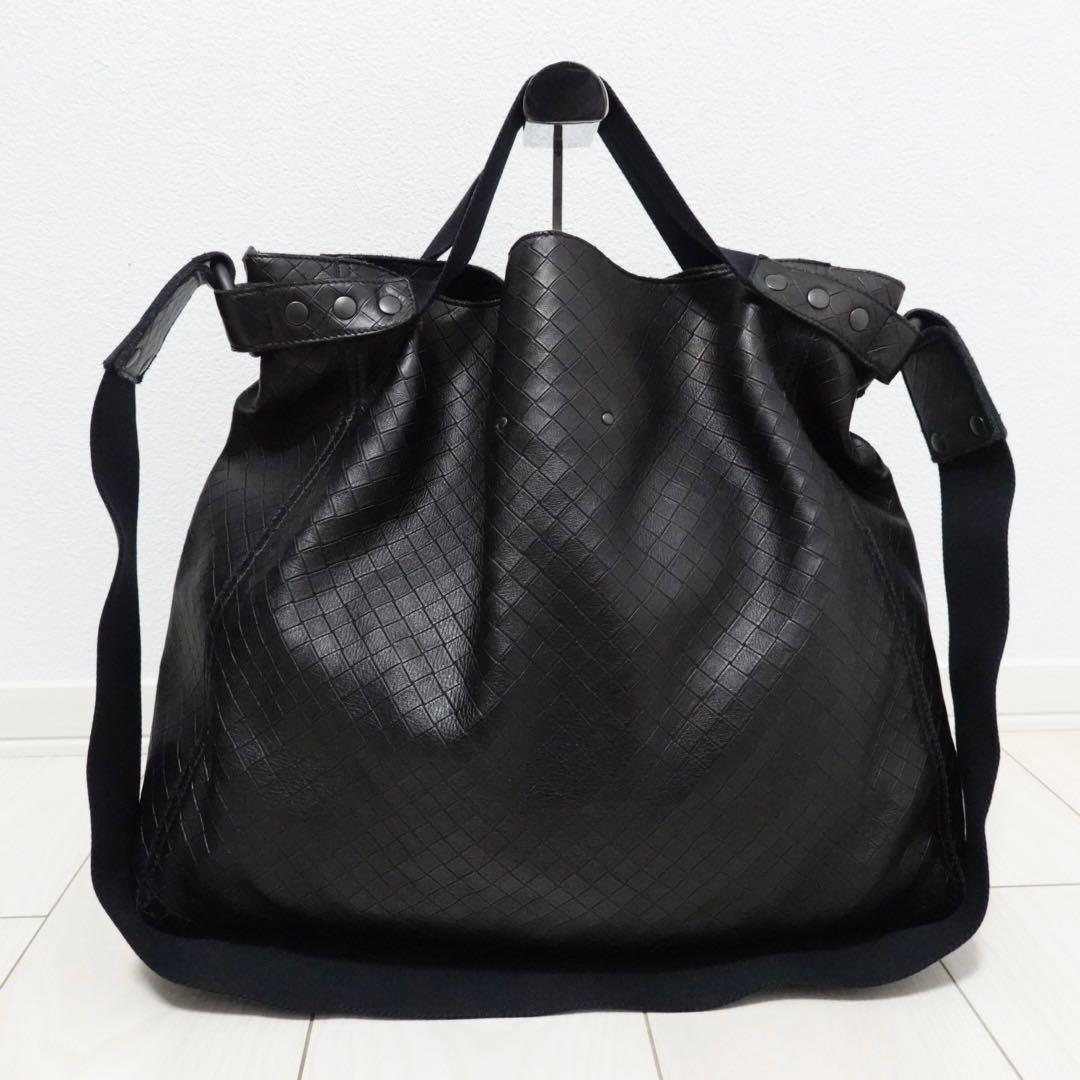 ボッテガヴェネタ　イントレッチオ　ミラージュ　ショルダーバッグ　トートバッグ　黒