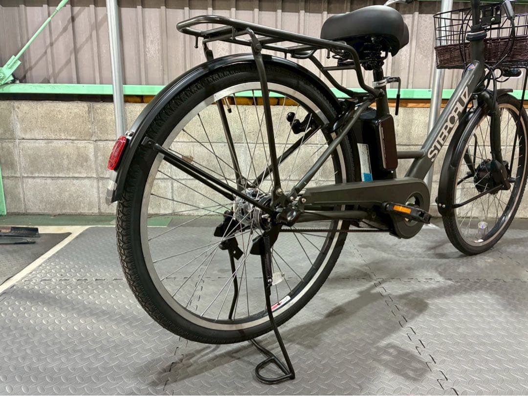 №8408 電動自転車 ブリヂストン　ステップクルーズ　26インチ カーキ