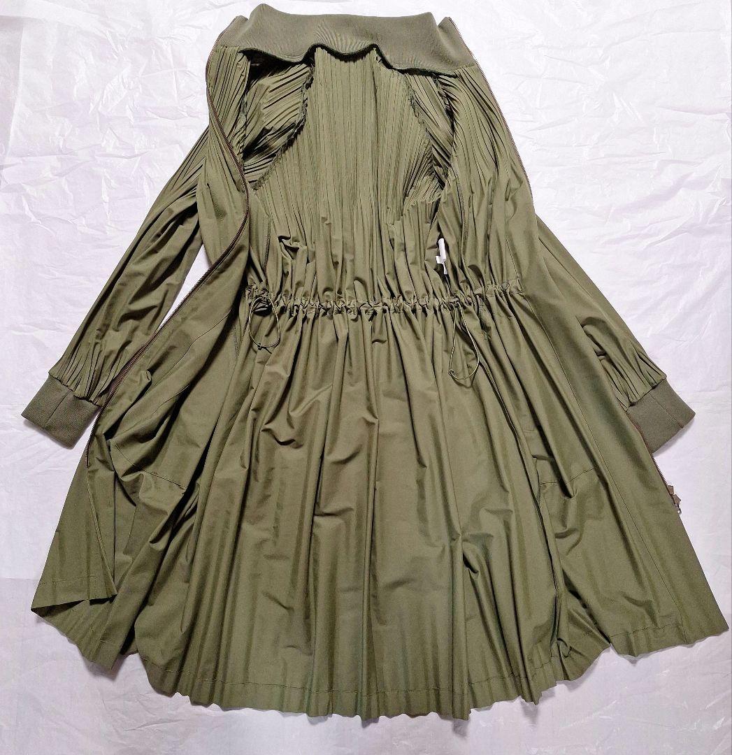 【チリパ】PLEATS PLEASEハイネックプリーツコート ワンピース