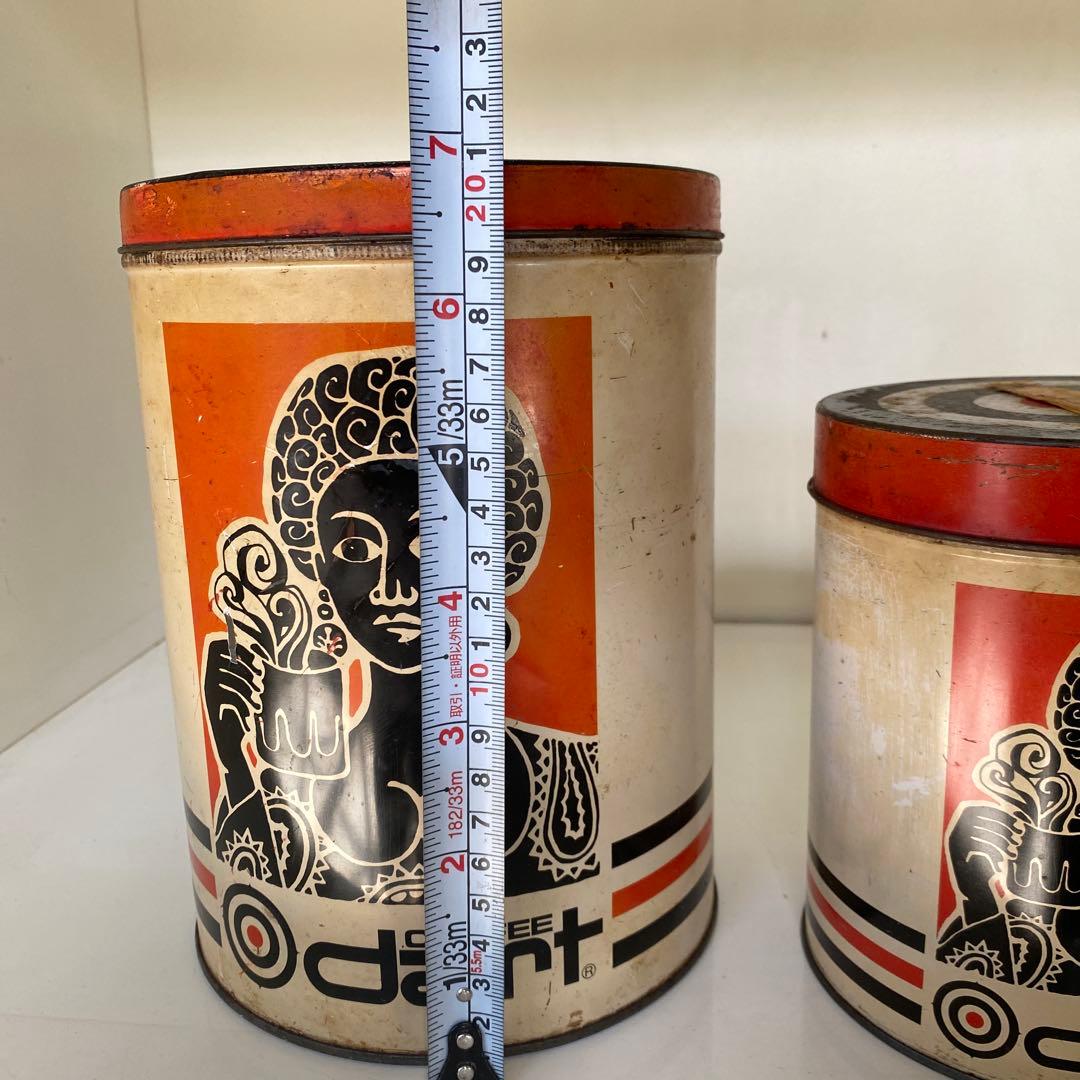 dart コーヒー空き缶 大小セット 昭和レトロ ヴィンテージ