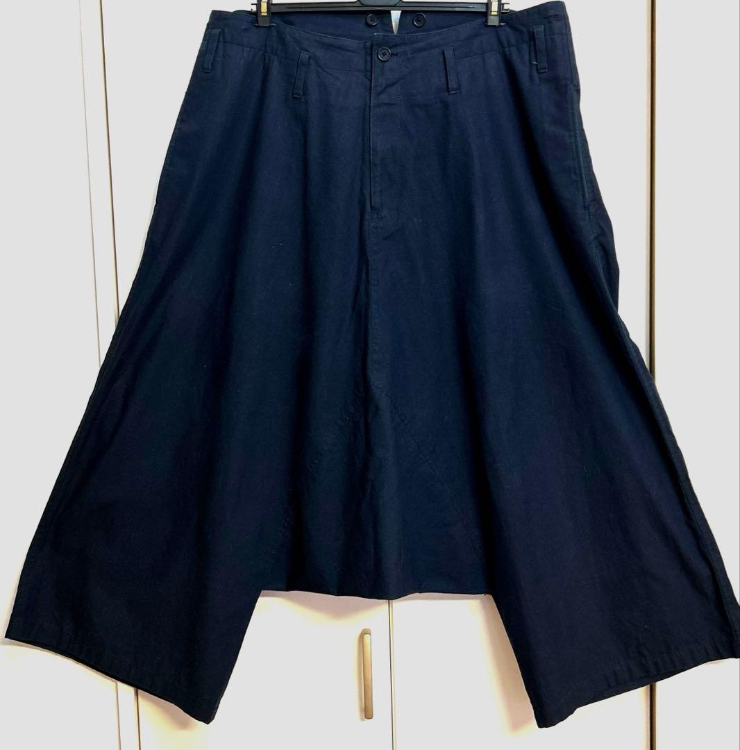 yohji pour homme 超極太 サルエルパンツ yohji yamamoto - pour homme | 細サルエルP (メンズ) / シワギャバ