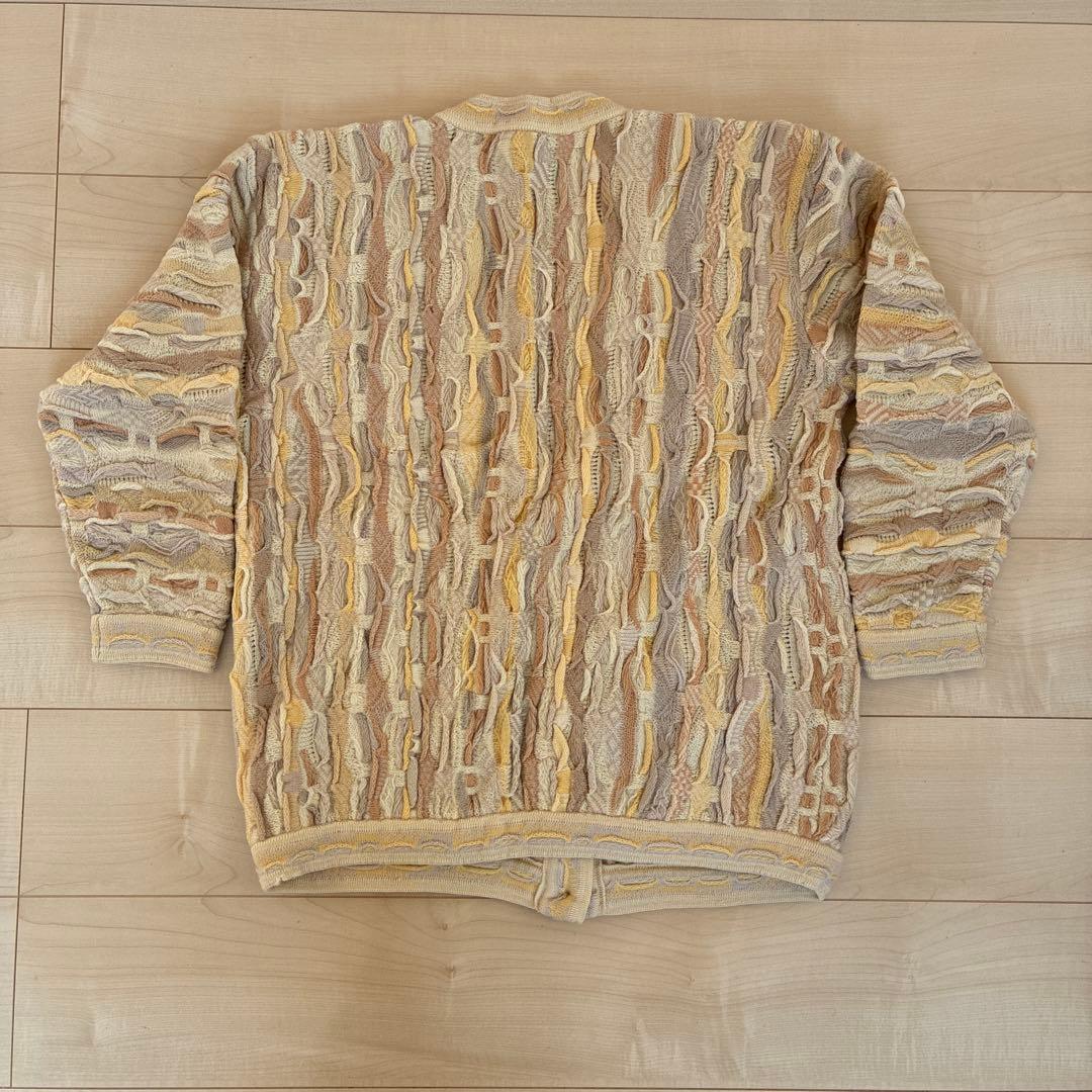 【1点物】90s COOGI 3D カーディガン　好配色　オーストラリア製