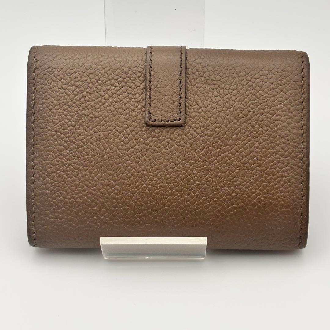 【美品】サンローラン　6連キーケース　YSL ロゴ　グレインレザー　グレージュ