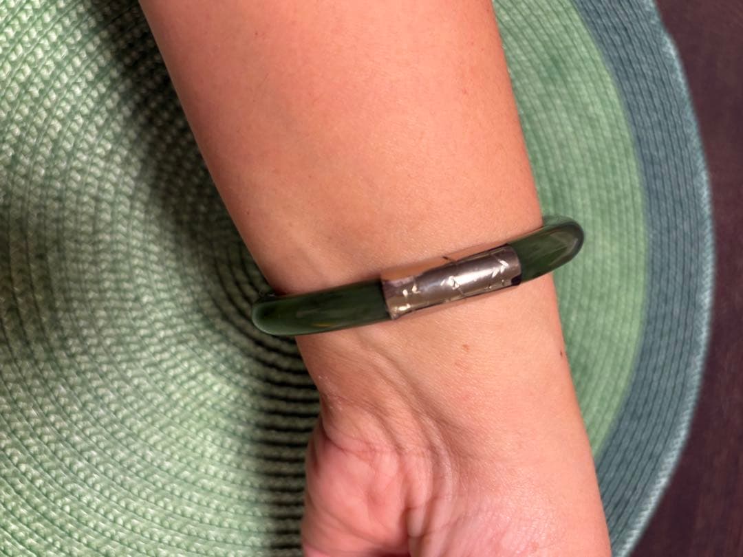 天然翡翠 バングル