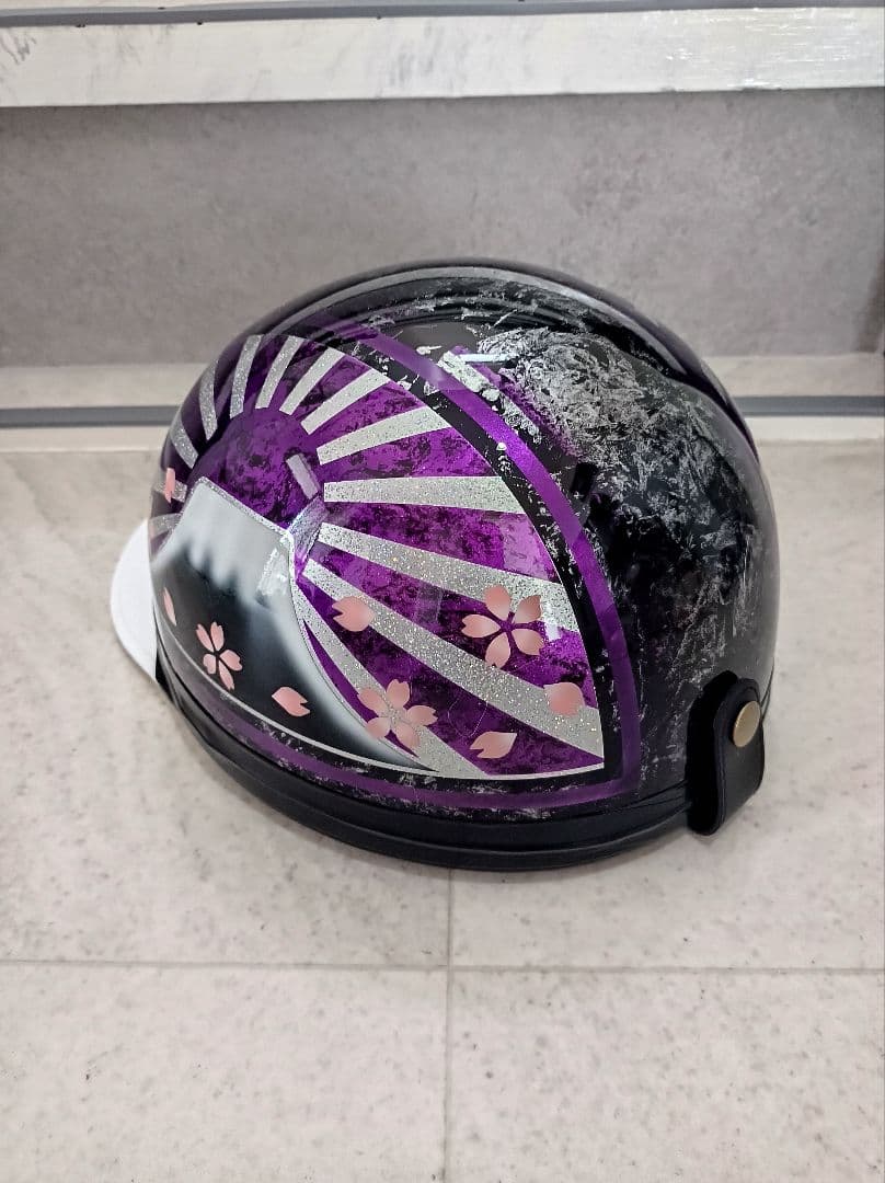 カスタムコルク半 黒ラップ✘Candyパープルラップ富士日章 七色ラメ