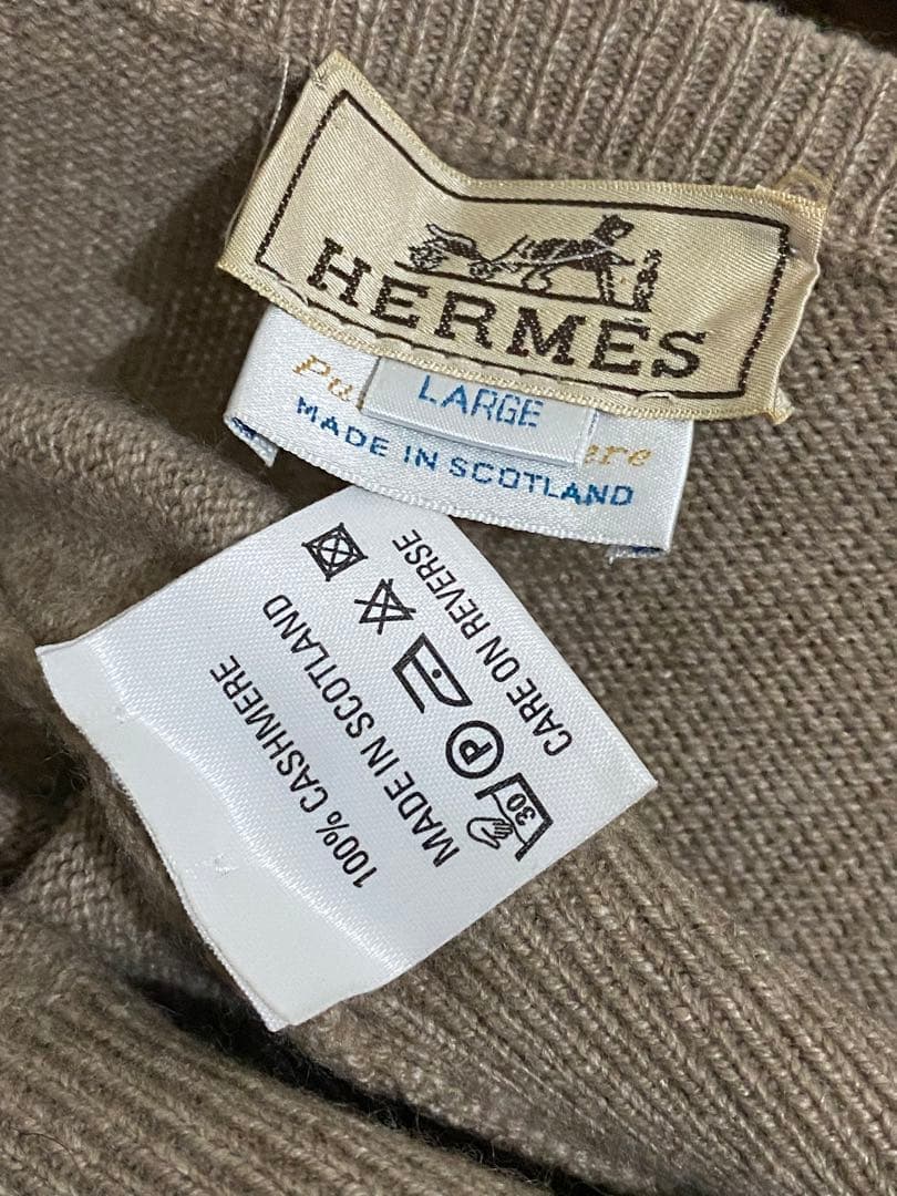 エルメス バランタイン カシミア ニットセーター クルーネック