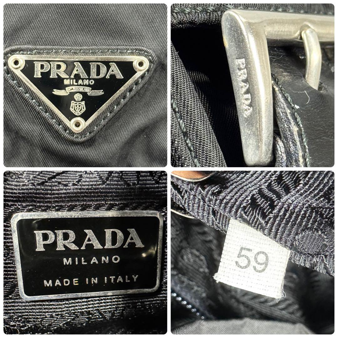 美品✨ PRADA ブラック ナイロン バックパック リュック