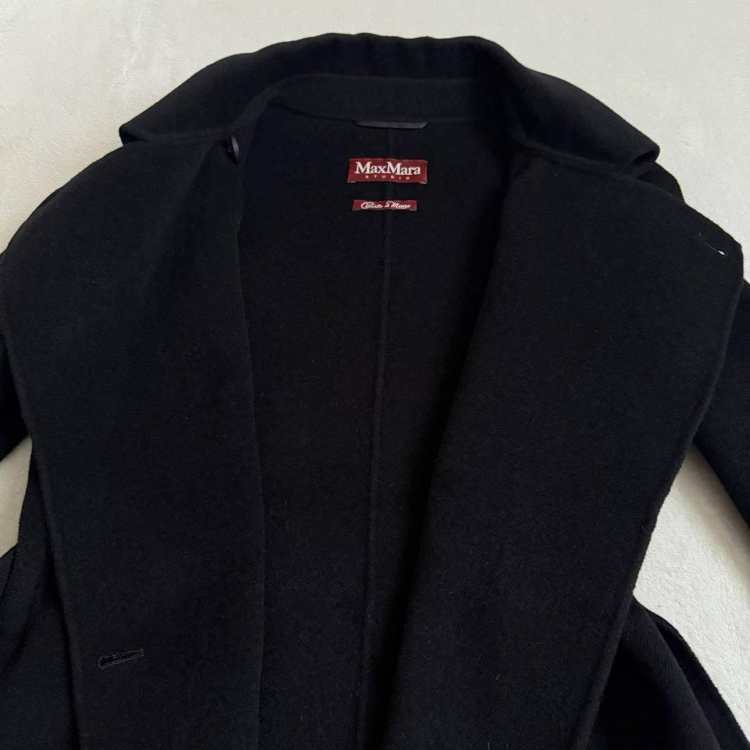 【極美品】MAX MARA STUDIO ダブルフェイス コート カシミア混