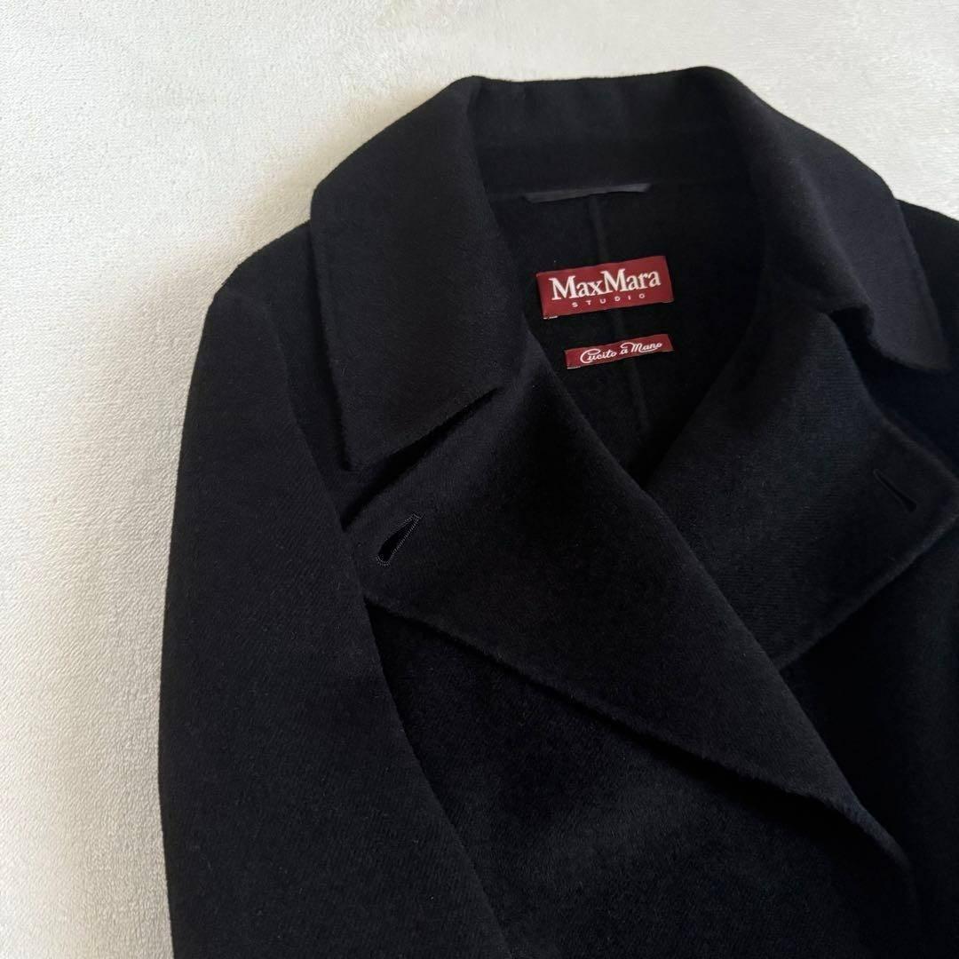 【極美品】MAX MARA STUDIO ダブルフェイス コート カシミア混