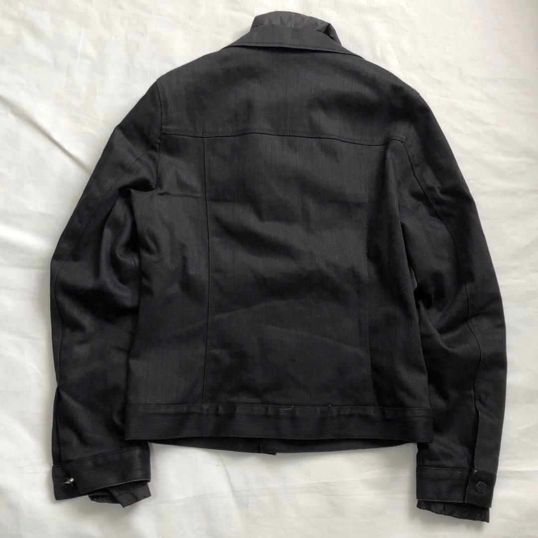 ジャケット・アウター 00s PRADA docking denim jacket black