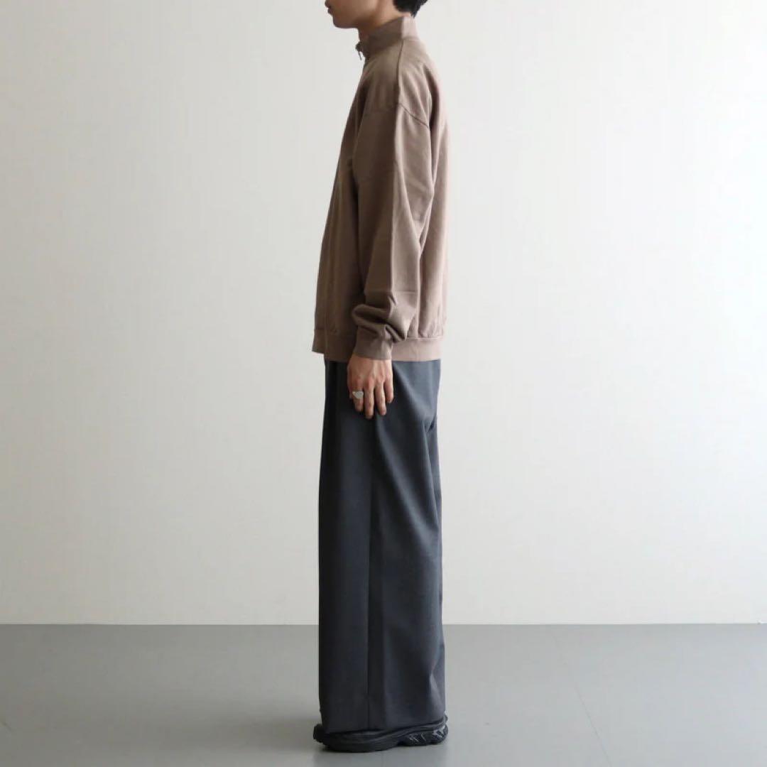 トップス ELASTIC HIGH GAUGE SWEAT HALF ZIP 4