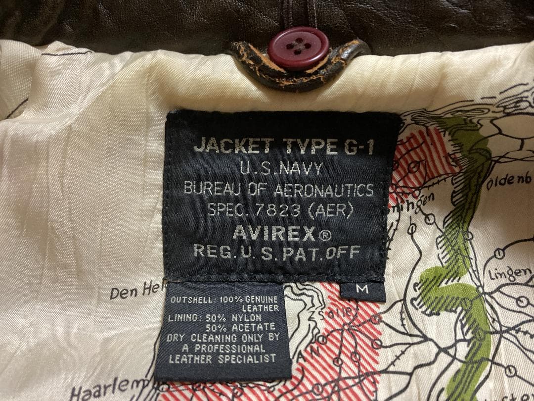 た*す様 AVIREX G-1 トップガン ヴィンテージ レザーフライトジャケッ