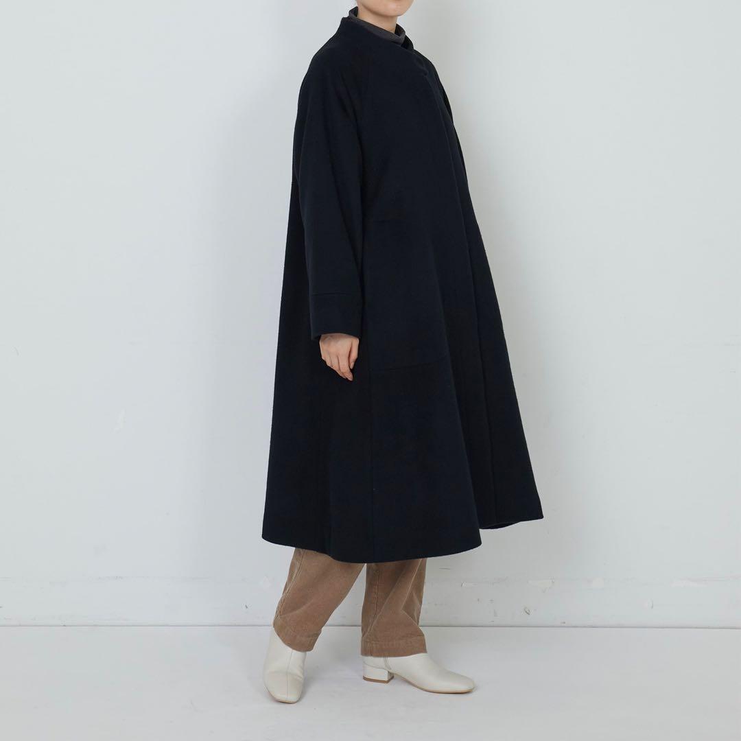 ADIEU TRISTESSE ビーバー ロングコート ブラック