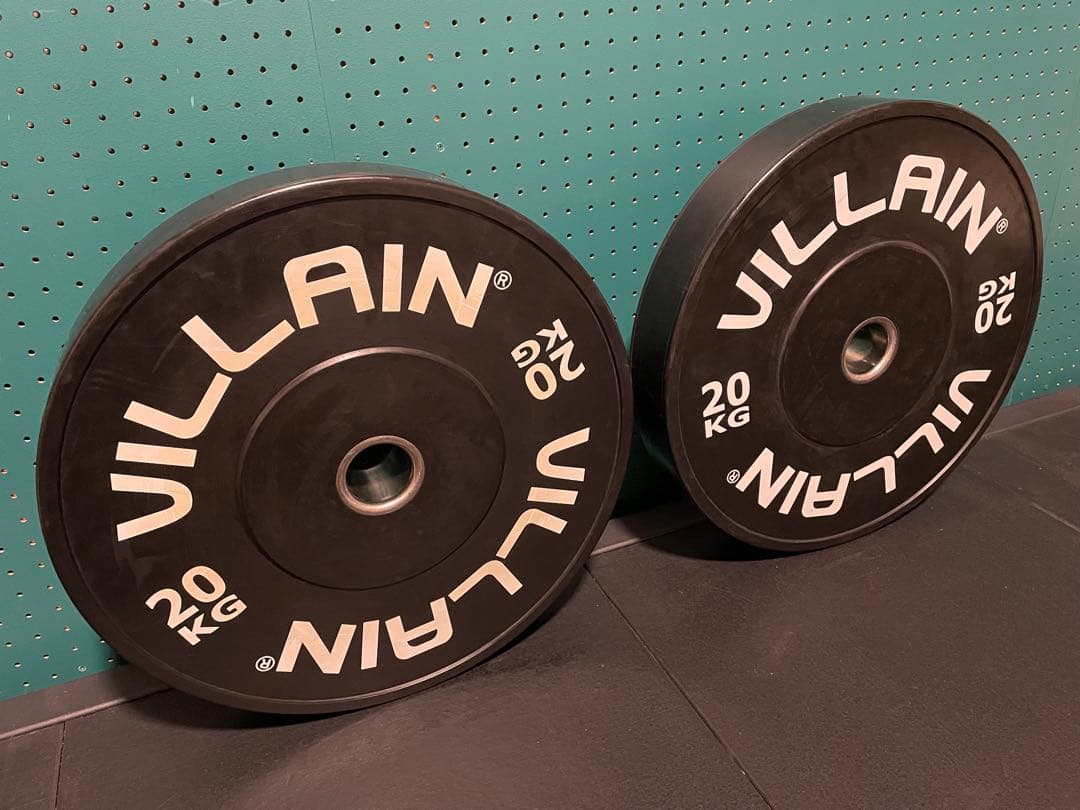 【VILLAIN FITNESS】エコノミーバンパープレート 150kgセット