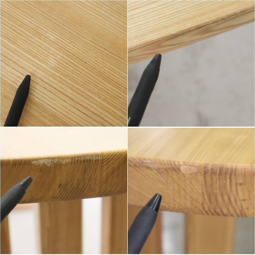 IDC大塚取扱 松田家具 CUBE キューブ タモ無垢材 ダイニングテーブル