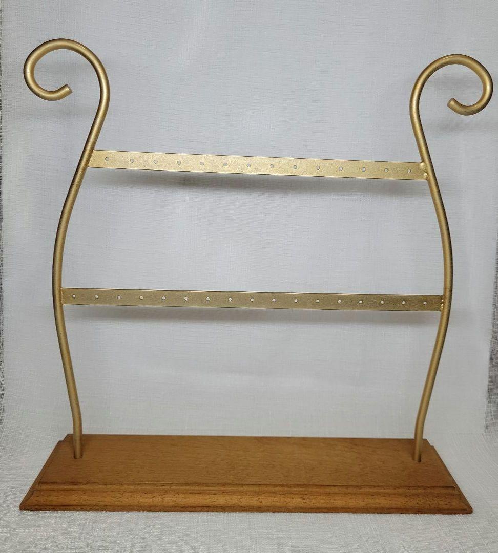 アンティーク風 マットゴールド ピアススタンド