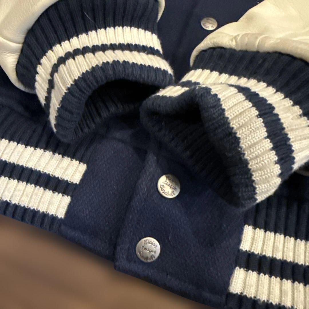 ユニクロ/New York Yankees スタジャン ネイビー×ホワイト/牛皮 - メルカリ