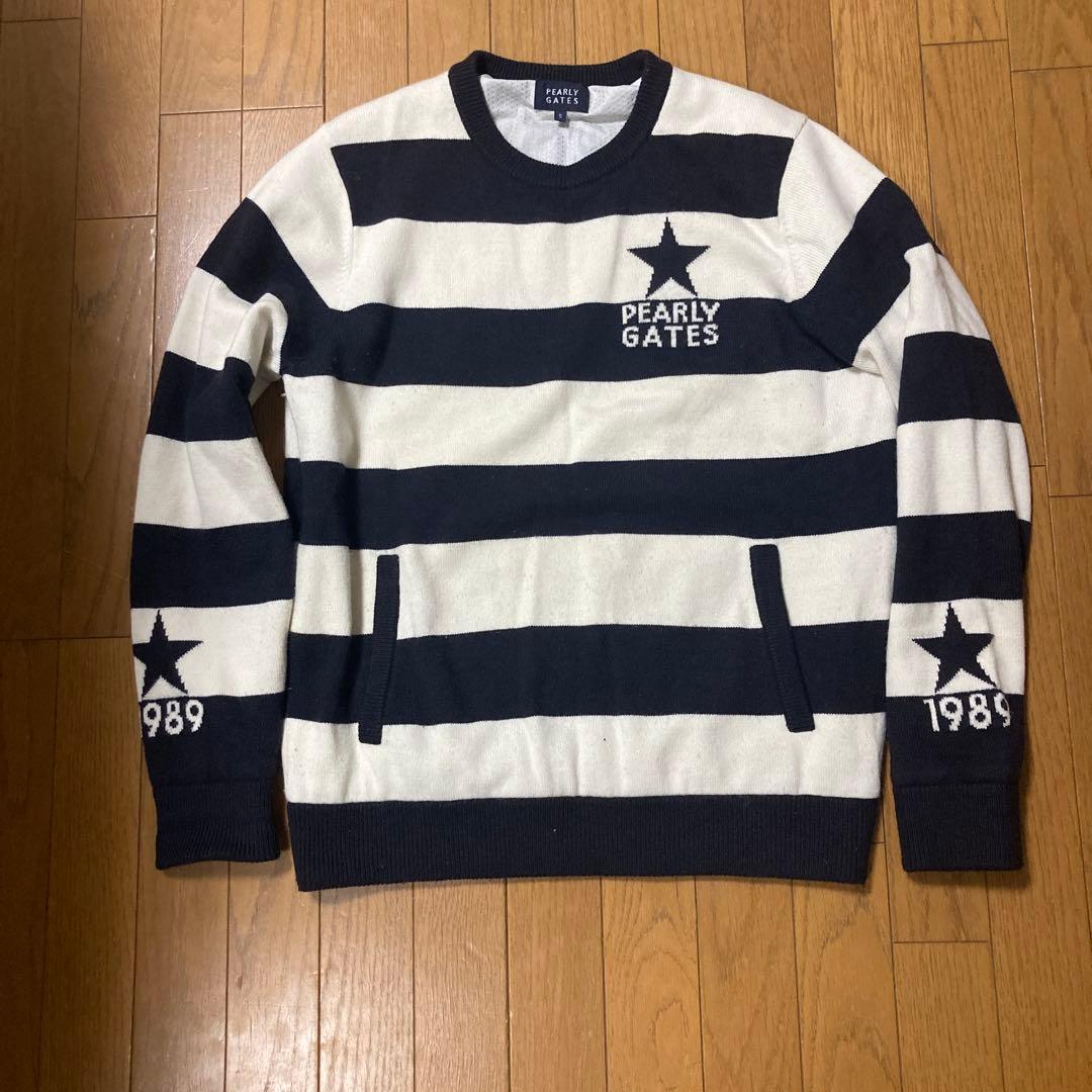 ☆PEARLYGATES☆ストライプセーター サイズ5 パーリーゲイツ ゴルフ