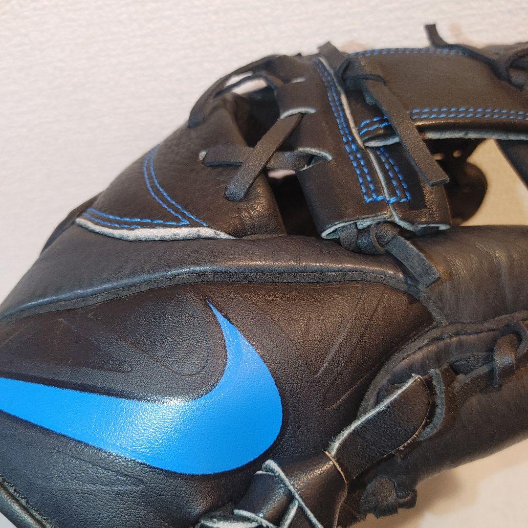 NIKE　軟式　内野手　ブラック×ブルー