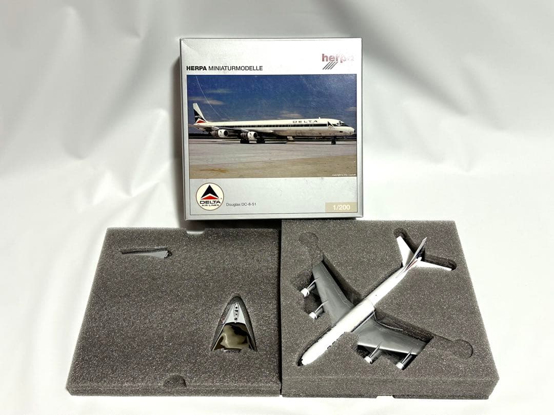 Herpa 1/200 ダグラス DC-8-51 デルタ航空 ダイキャストモデル - メルカリ