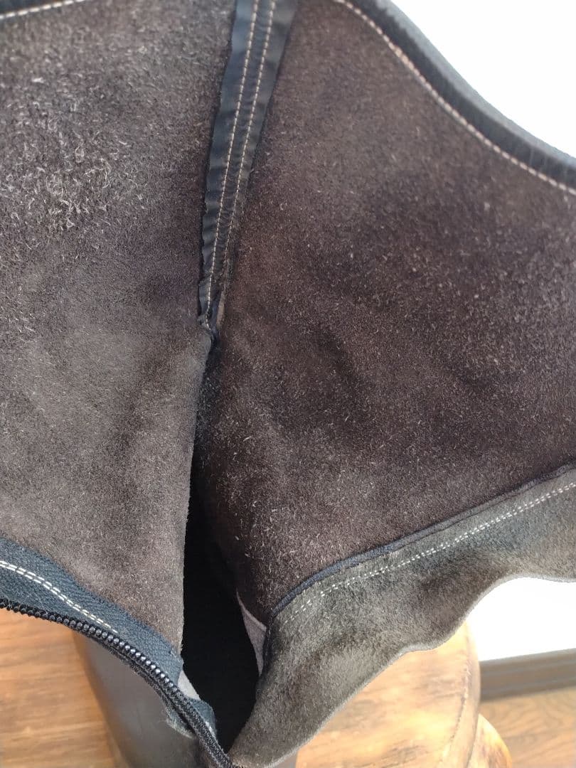 《らん様》プロショップタカイ　ブラックレザー ロングブーツ 　ヴィンテージ