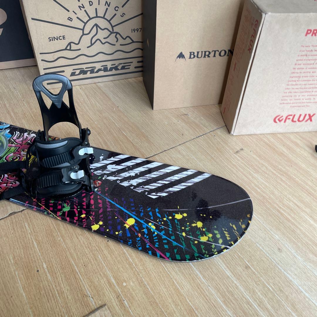 SPOON×ZUMA　キッズスノーボードセット　未使用バイン付4点セット130㎝