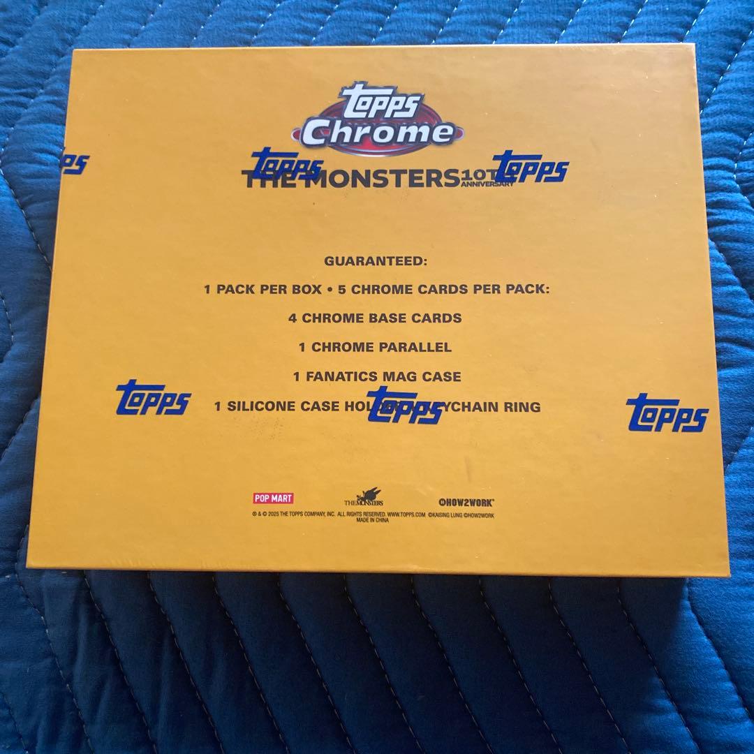 2025 Topps Chrome Labubu 1box　新品・未開封