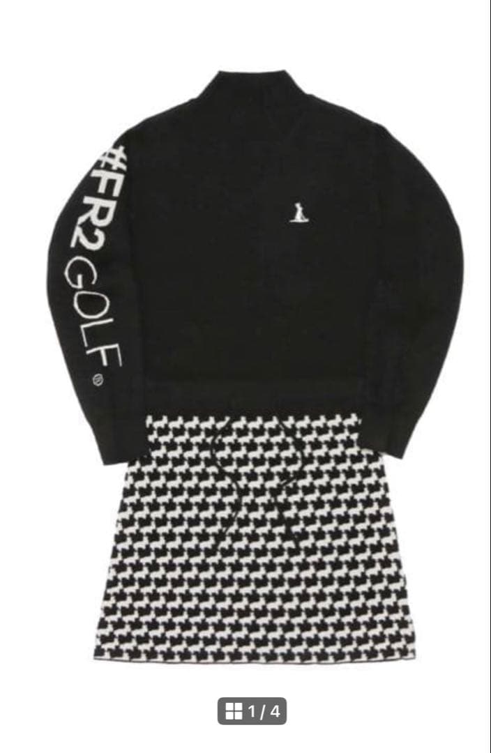 FR2GOLF 兎千鳥柄ワンピース M ゴルフ