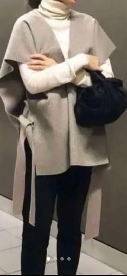 yori ヨリ グレンチェック ジレ リバーシブル