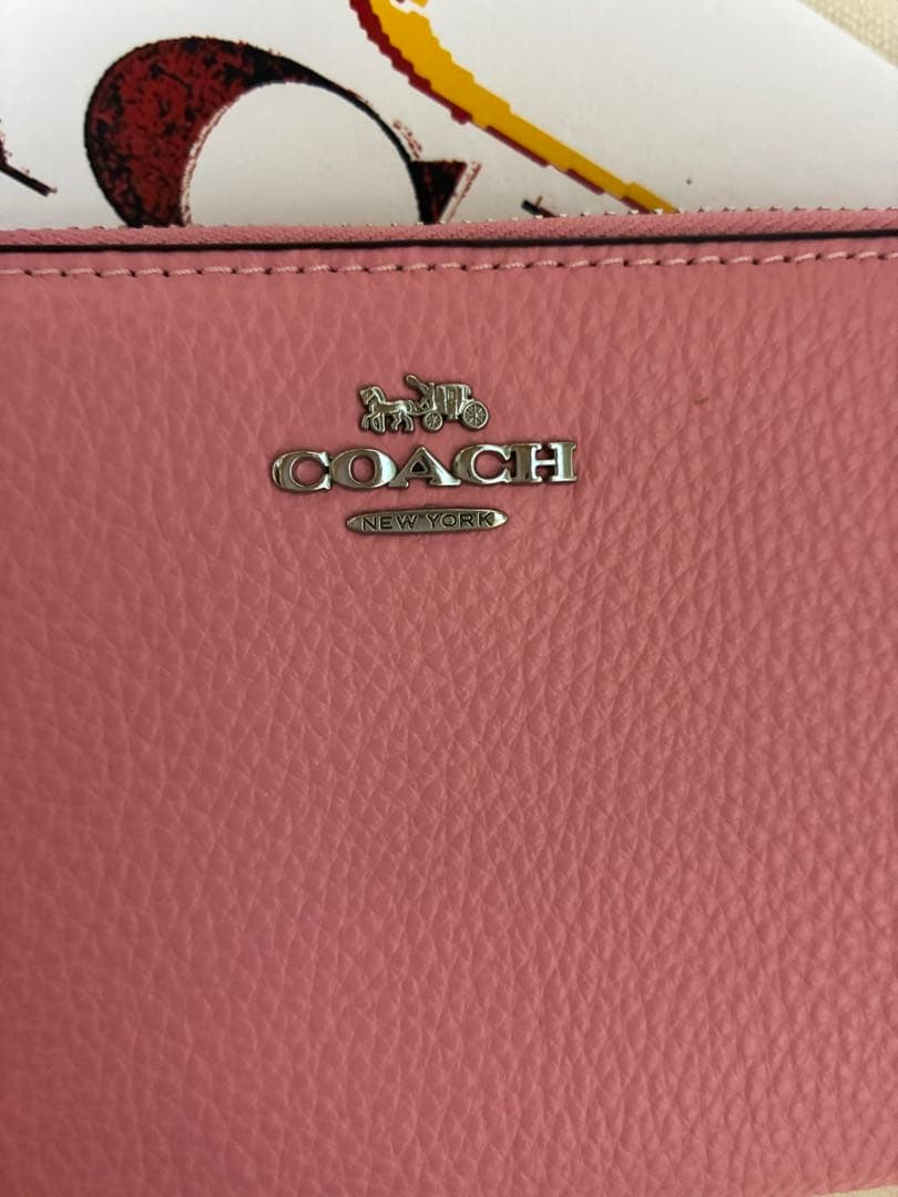 COACH 長財布 C4451 ピンク タフィー